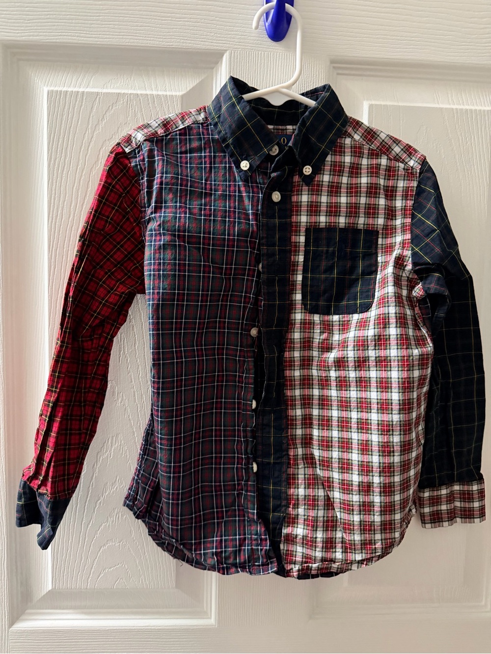 Polo Ralph Lauren Boys Size 5 Patchwork Plaid Button Down Shirt